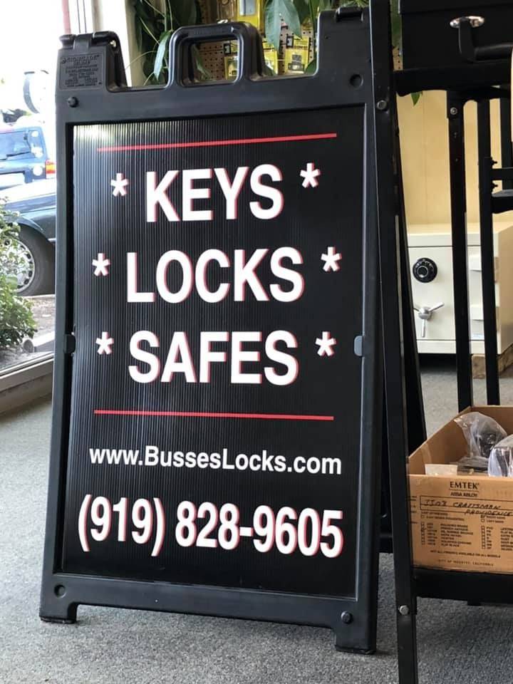 Busses Lock Service | 2003 Wake Forest Rd, Raleigh, NC 27608, USA | Phone: (919) 828-9605
