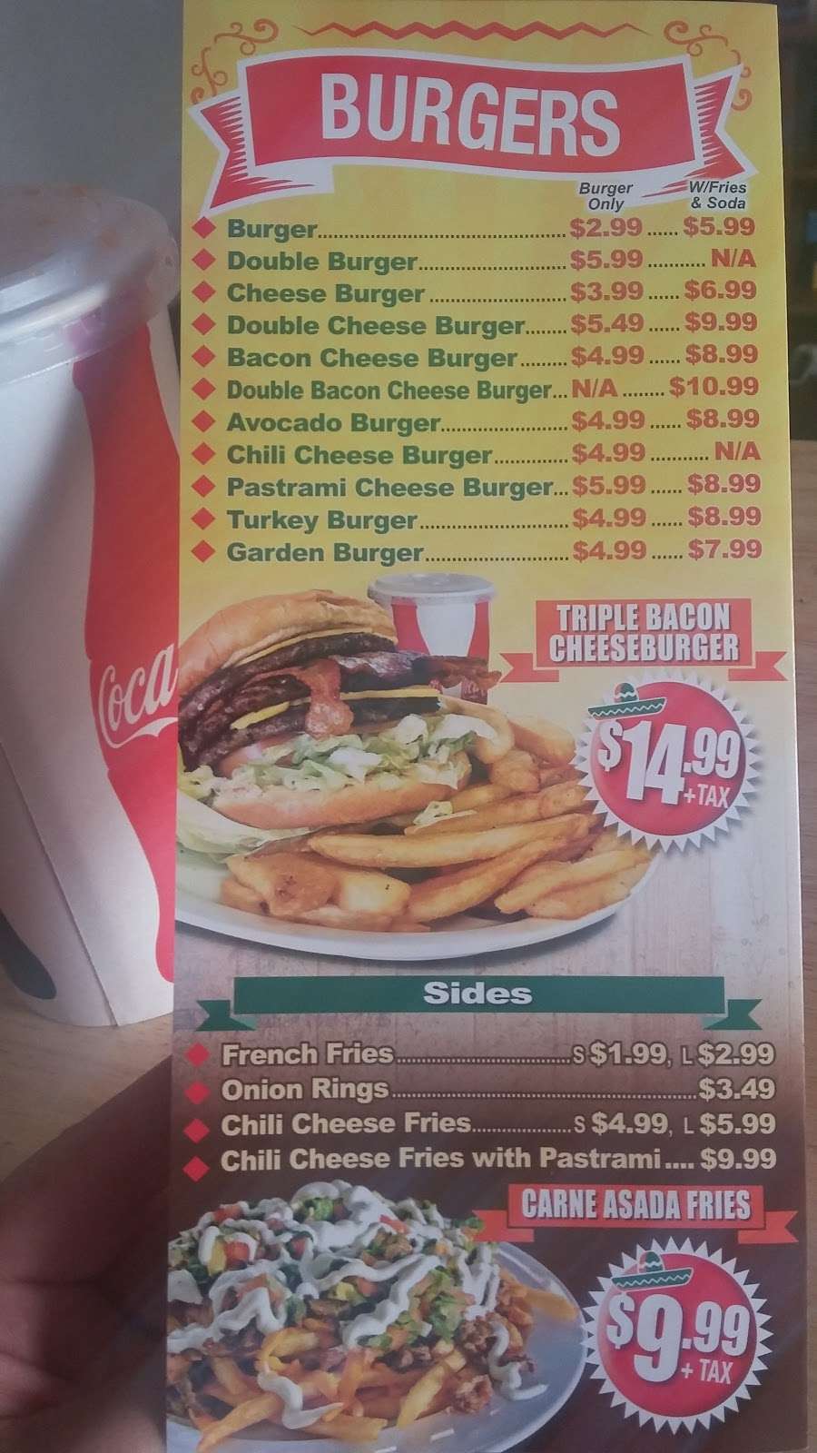 Durango Burger | 10810 Prairie Ave, Inglewood, CA 90303, USA | Phone: (310) 671-7781