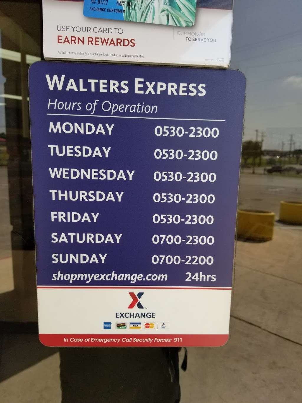 AAFES Mini Mart and Gas Station in Bldg 2610, Fort Sam Houston, San