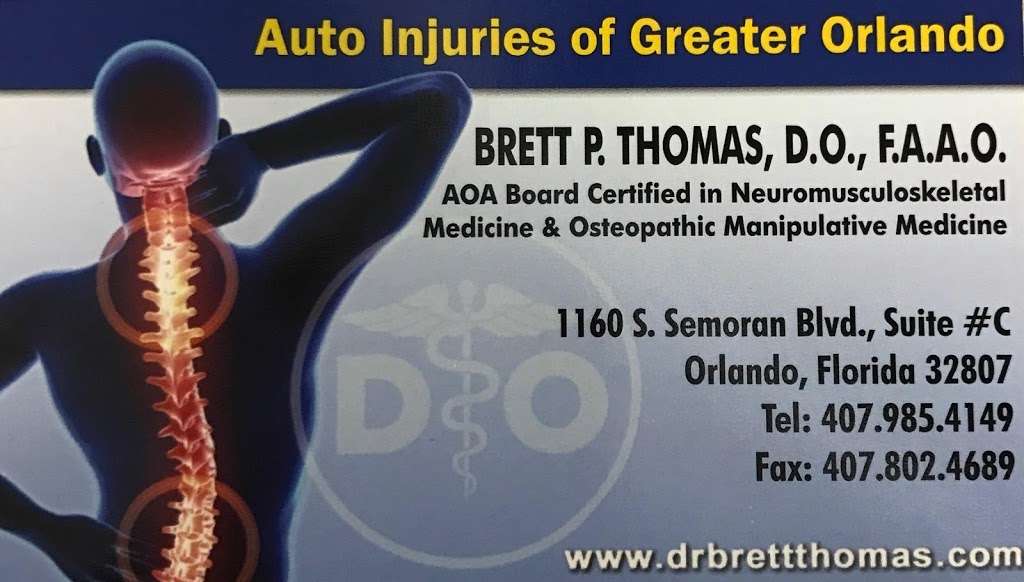 Auto Injuries Of Greater Orlando | 1160 S Semoran Blvd Ste C, Orlando, FL 32807, USA | Phone: (407) 917-3442