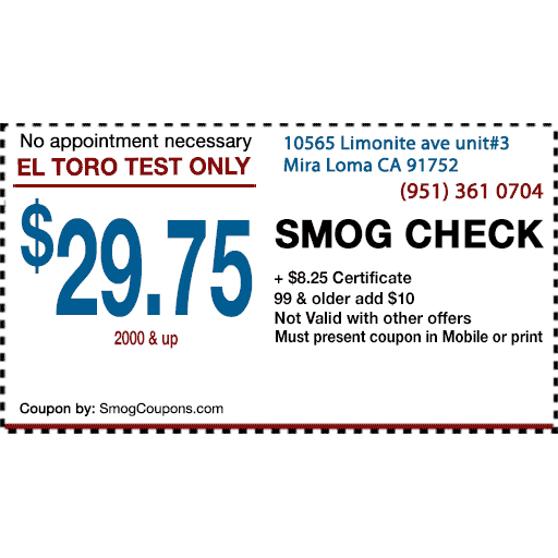 El Toro Test Only | 10565 Limonite Ave # 3, Mira Loma, CA 91752, USA | Phone: (951) 361-0704