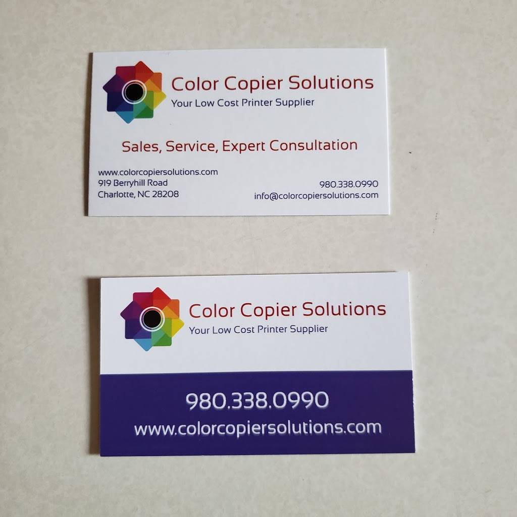 Color Copier Solutions LLC | 919 Berryhill Rd, Charlotte, NC 28208 | Phone: (980) 338-0990