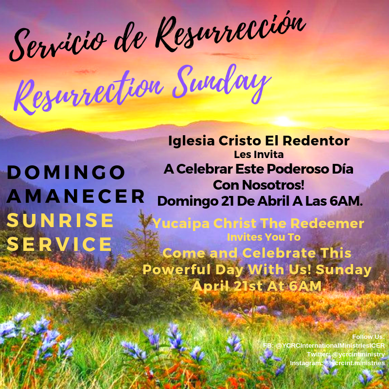 Yucaipa Christ The Redeemer dba Iglesia Cristo El Redentor | 12142 4th St, Yucaipa, CA 92399 | Phone: (909) 797-8047