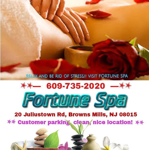 Fortune Spa | 3601, 20 Juliustown Rd # A, Browns Mills, NJ 08015, USA | Phone: (609) 735-2020