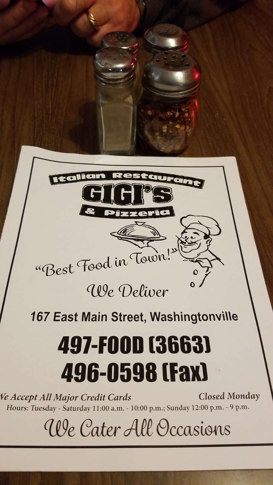 Gigis | 167 E Main St, Washingtonville, NY 10992 | Phone: (845) 497-3663