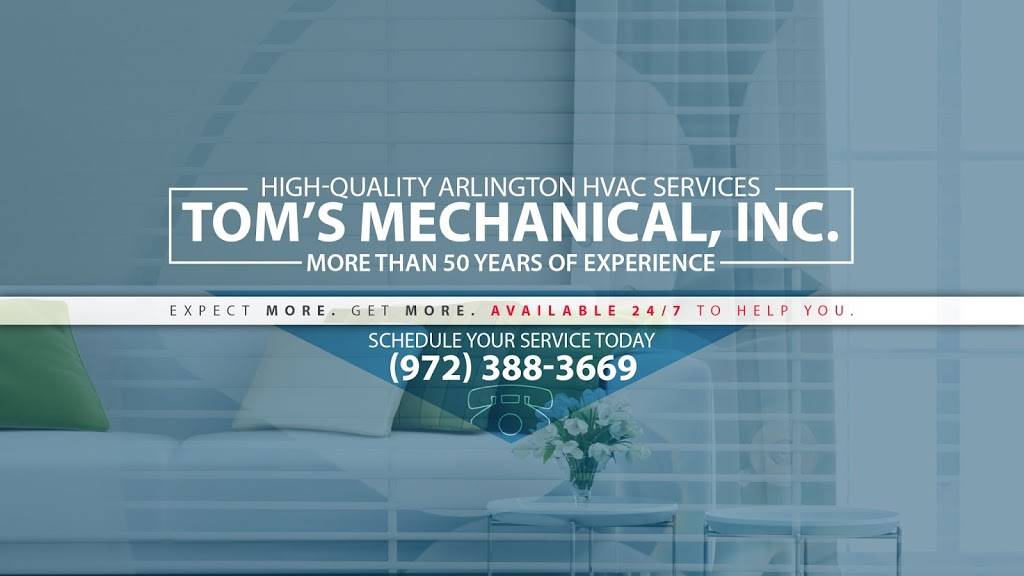 Toms Mechanical, Inc. | 735 109th St, Arlington, TX 76011 | Phone: (972) 388-3669