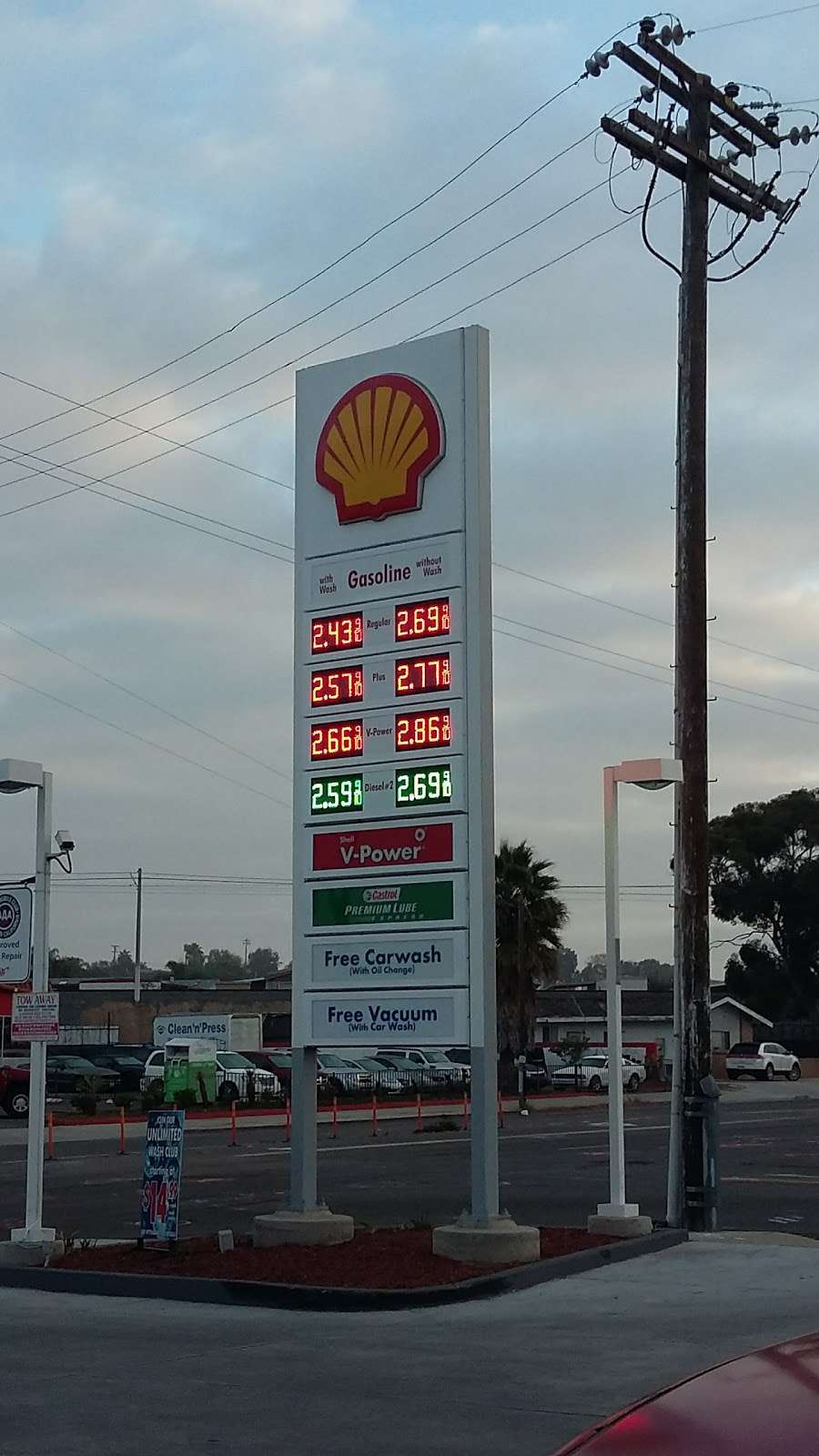 Shell | 2485 Coronado Ave, San Diego, CA 92154, USA | Phone: (619) 429-1616