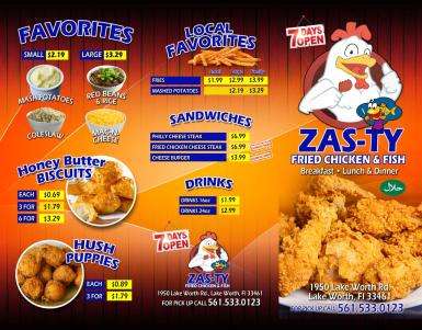 ZAS-TY Fried Chicken and Fish (Halal) | 1950 Lake Worth Rd, Lake Worth, FL 33461 | Phone: (561) 533-0123