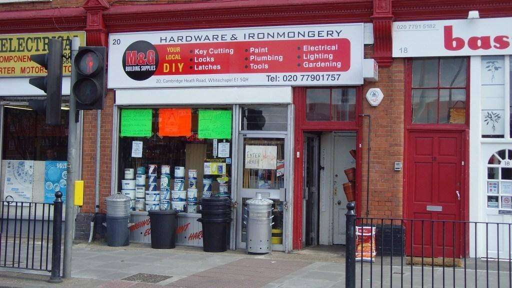 M&G DIY | 20 Cambridge Heath Rd, London E1 5QH, UK | Phone: 020 7790 1757