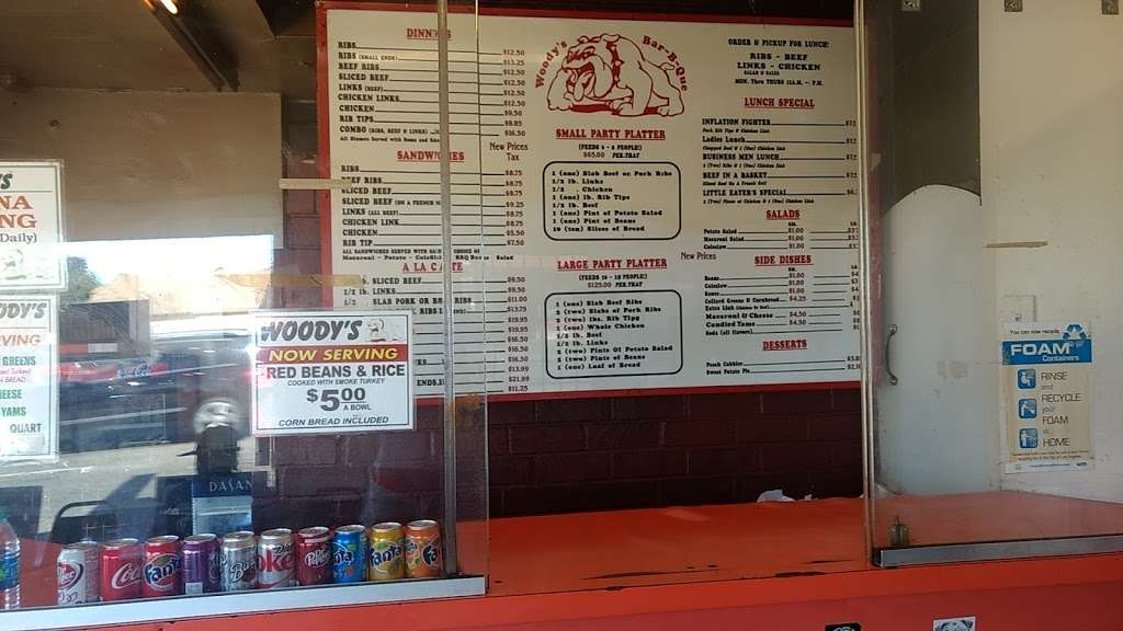 Woodys Bar-B-Q | 3446 W Slauson Ave, Los Angeles, CA 90043, USA | Phone: (323) 294-9443