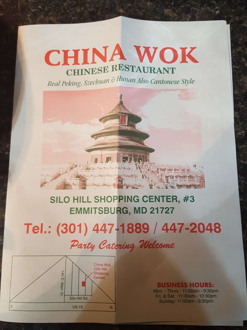 China Wok | 101 Silo Hill Rd # 1B, Emmitsburg, MD 21727, USA | Phone: (301) 447-1889