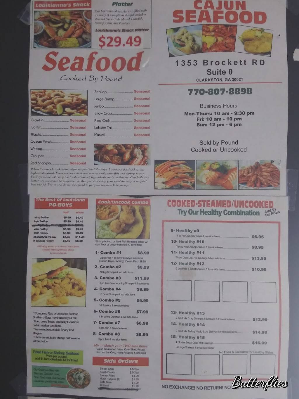 Cajun Seafood | 1353 Brockett Rd, Clarkston, GA 30021 | Phone: (770) 807-8898