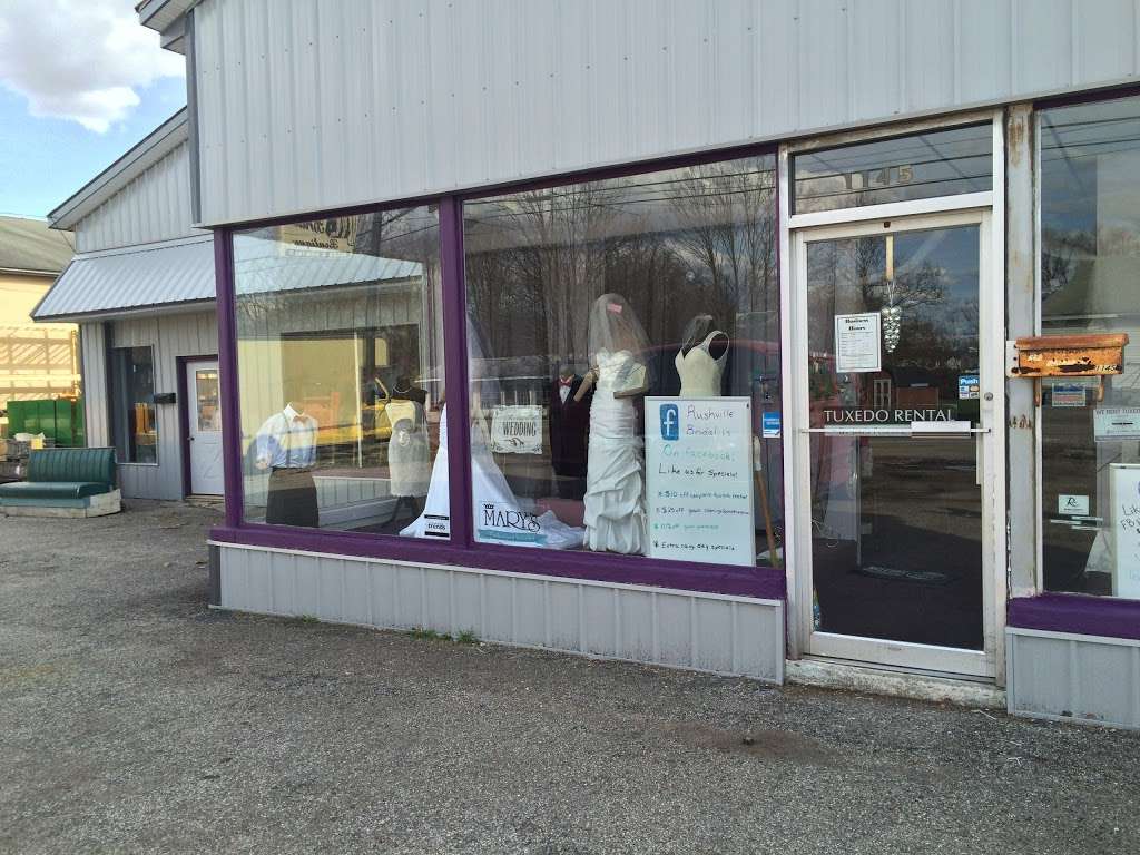 Rushville Bridal | 1145 W 3rd St, Rushville, IN 46173, USA | Phone: (866) 920-3094