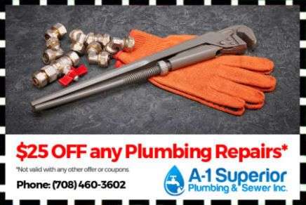 A-1 Superior Plumbing & Sewer Inc. | 3501 Cascade Ln, New Lenox, IL 60451 | Phone: (815) 462-4122