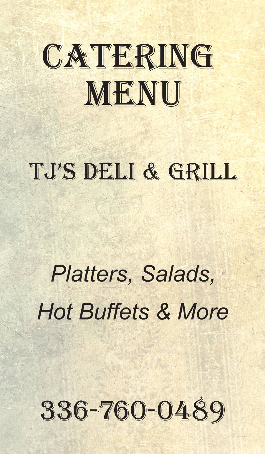 TJs Deli & Grill | 5017 Country Club Rd, Winston-Salem, NC 27104, USA | Phone: (336) 760-0488