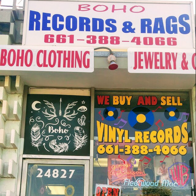 Boho Records And Rags | 24827 Railroad Ave, Newhall, CA 91321, USA | Phone: (661) 388-4066