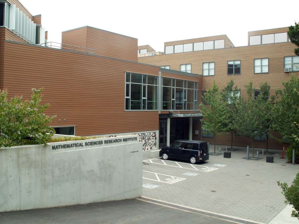 Mathematical Sciences Research Institute | 17 Gauss Way, Berkeley, CA 94720 | Phone: (510) 642-0143