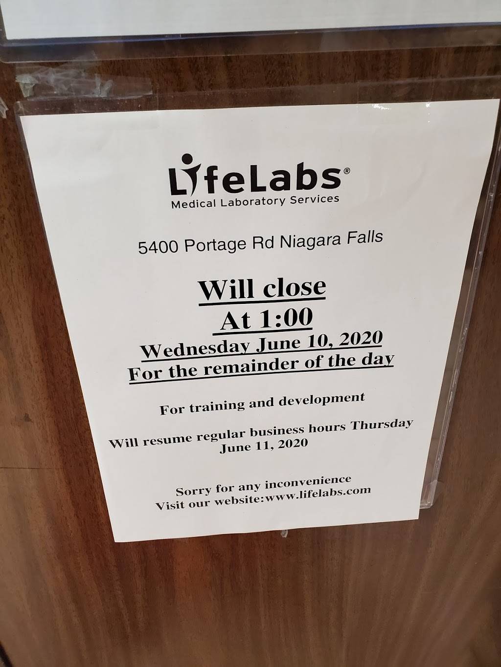 LifeLabs Medical Laboratory Services | 5400 Portage Rd Unit B5, Niagara Falls, ON L2G 5X7, Canada | Phone: (877) 849-3637