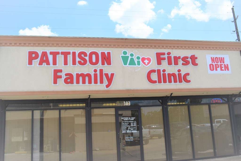 Pattison First Family Clinic | 3603 S Front St #103, Brookshire, TX 77423, USA | Phone: (281) 934-4444