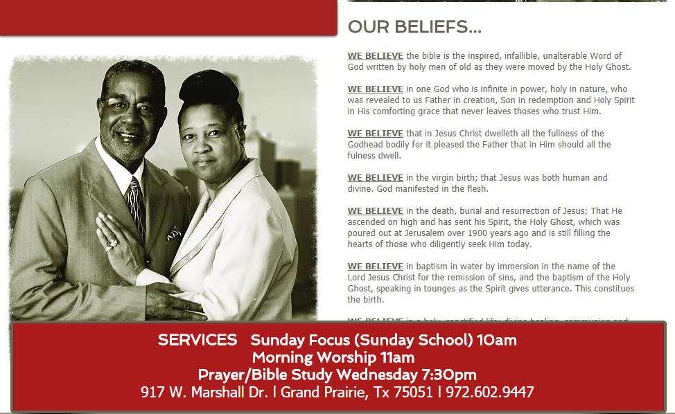 Bibleway Apostolic Family | 917 W Marshall Dr, Grand Prairie, TX 75051 | Phone: (972) 602-9447