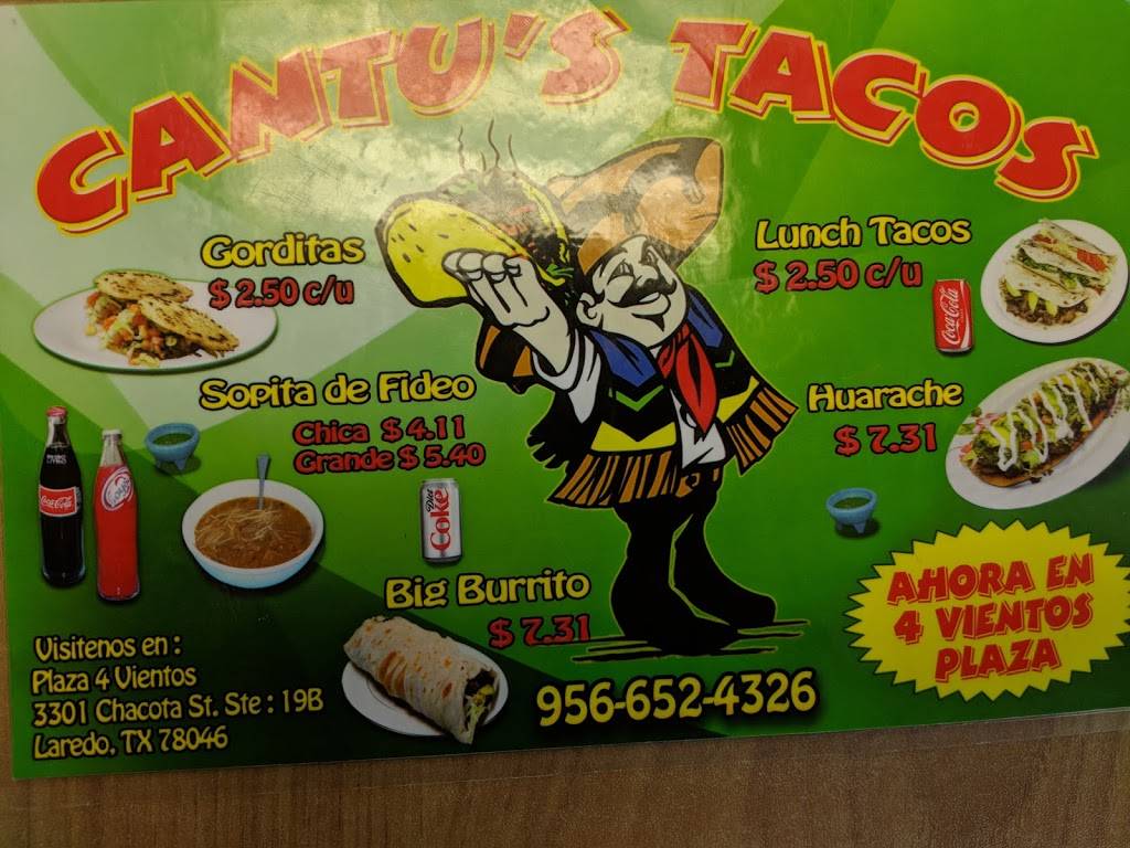 Cantus Tacos | 3301-3311 Chacota St, Laredo, TX 78046, USA | Phone: (956) 652-4326