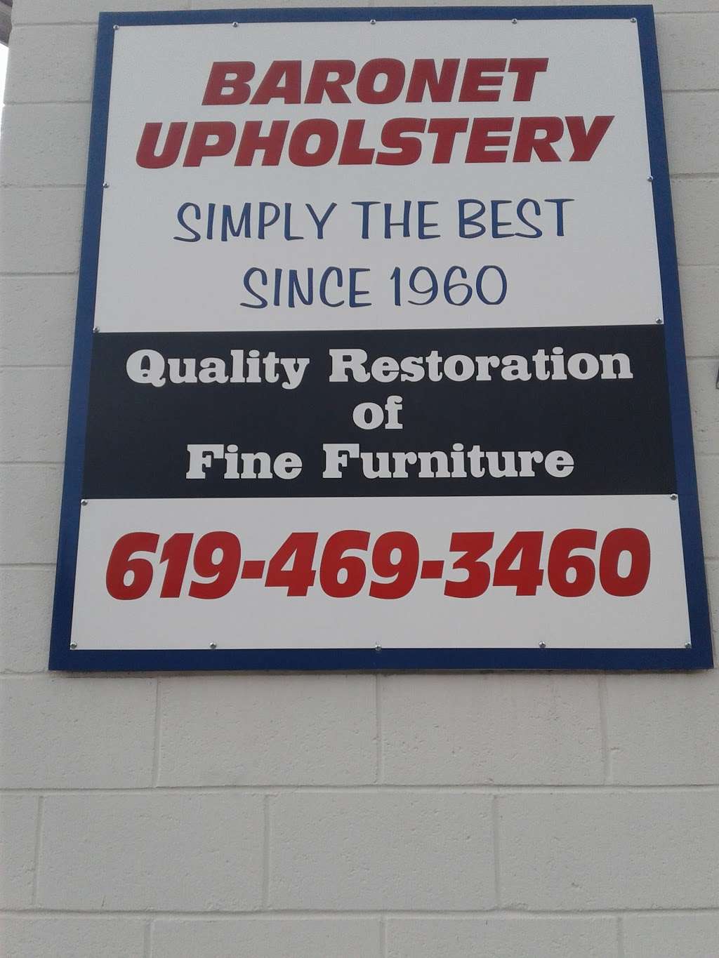 Baronet Upholstery | 2235 Fletcher Pkwy, El Cajon, CA 92020, USA | Phone: (619) 469-3460