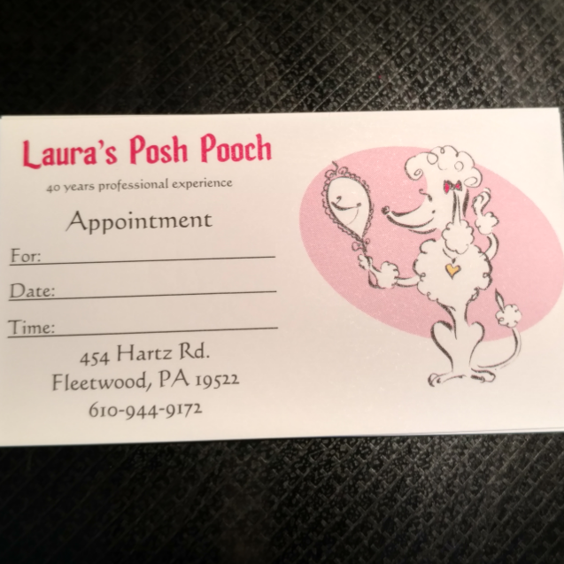 Lauras Posh Pooch | 454 Hartz Rd, Fleetwood, PA 19522 | Phone: (610) 944-9172