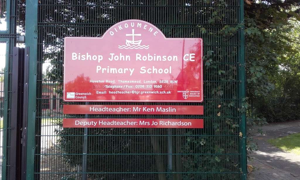 Bishop John Robinson CoE Primary School | Hoveton Rd, London SE28 8LW, UK | Phone: 020 8310 9160