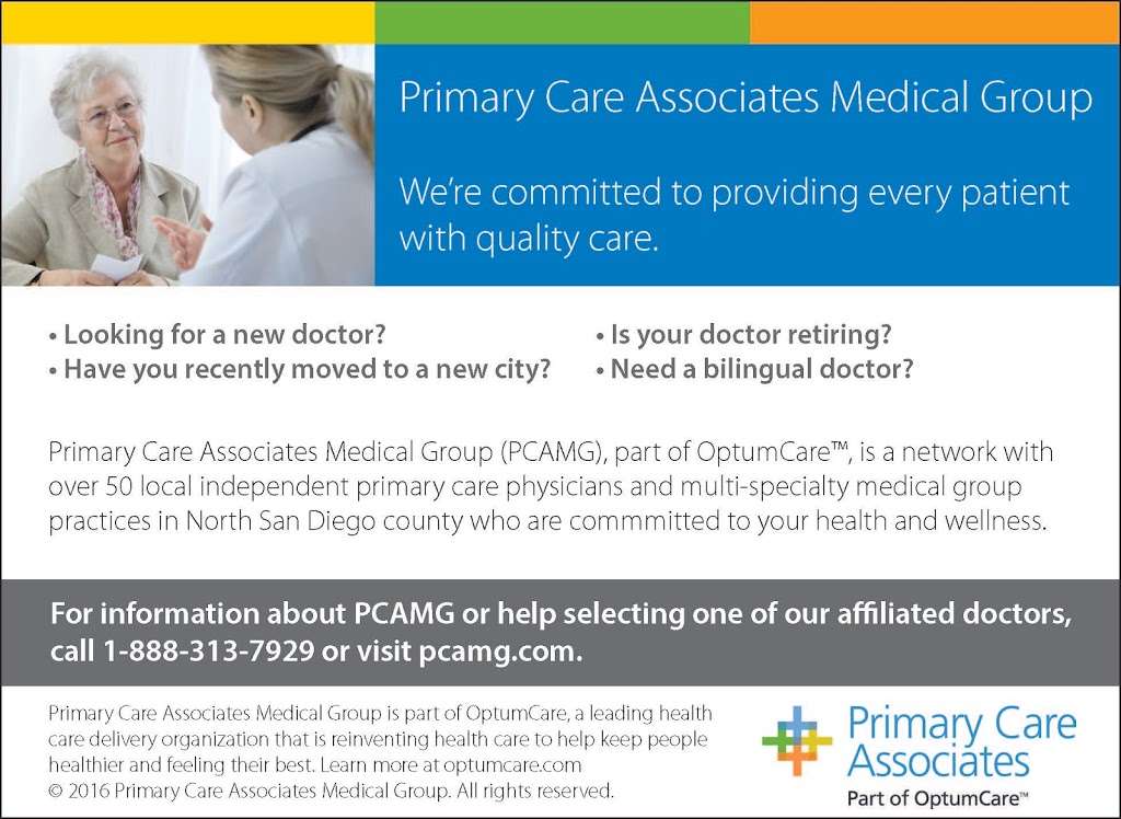 Primary Care Associates Medical Group | 450 S Melrose Dr #220, Vista, CA 92081, USA | Phone: (760) 542-6757