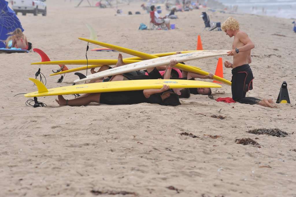 Corky Carrolls Surf School & Beach Adventures | Lifeguard Tower, 18 CA-1, Huntington Beach, CA 92648, USA | Phone: (714) 969-3959