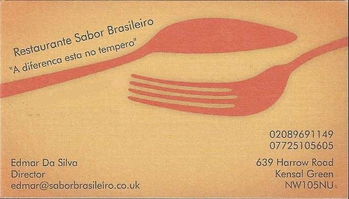 Elohim Restaurant/Sabor Brasileiro Restaurant | 639 Harrow Rd, London NW10 5NU, UK | Phone: 020 8969 1149