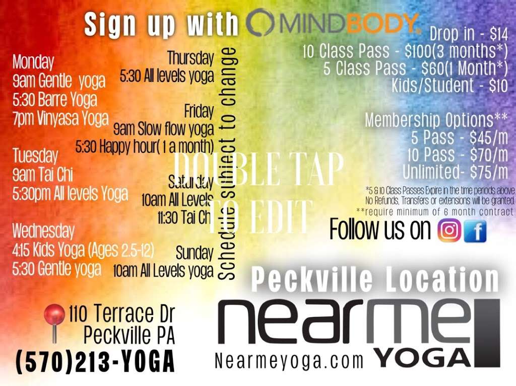 Nearme Yoga - Peckville | 110 Terrace Dr, Blakely, PA 18447, USA | Phone: (570) 213-9642