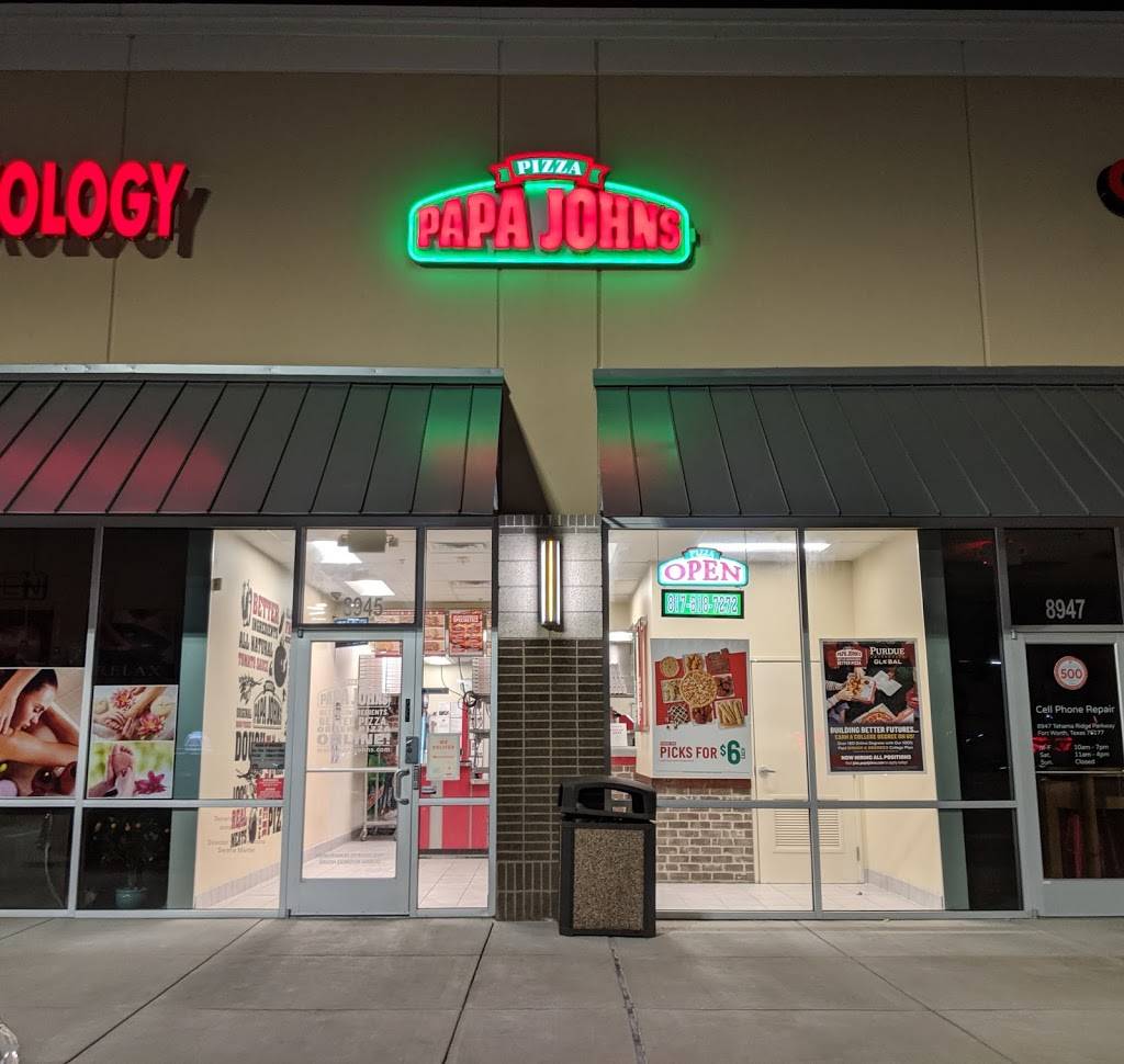 Papa Johns Pizza | 8945 Tehama Ridge Pkwy, Fort Worth, TX 76177 | Phone: (817) 618-7272