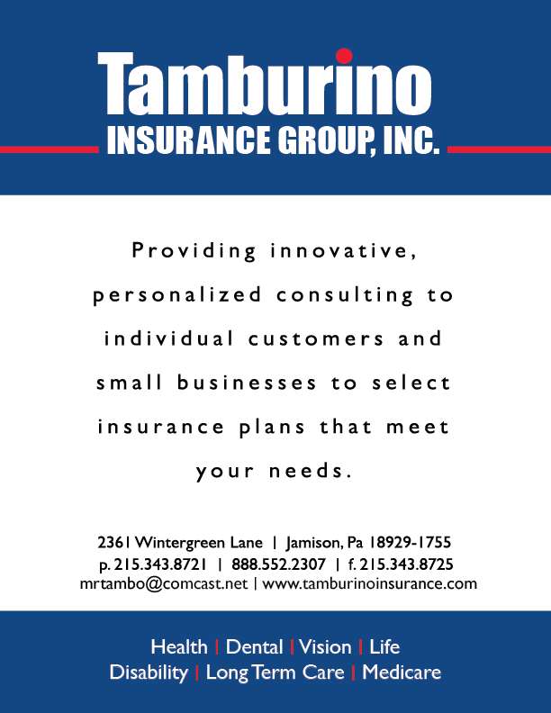 Tamburino Insurance Group Inc | 2361 Wintergreen Ln, Jamison, PA 18929, USA | Phone: (215) 343-8721