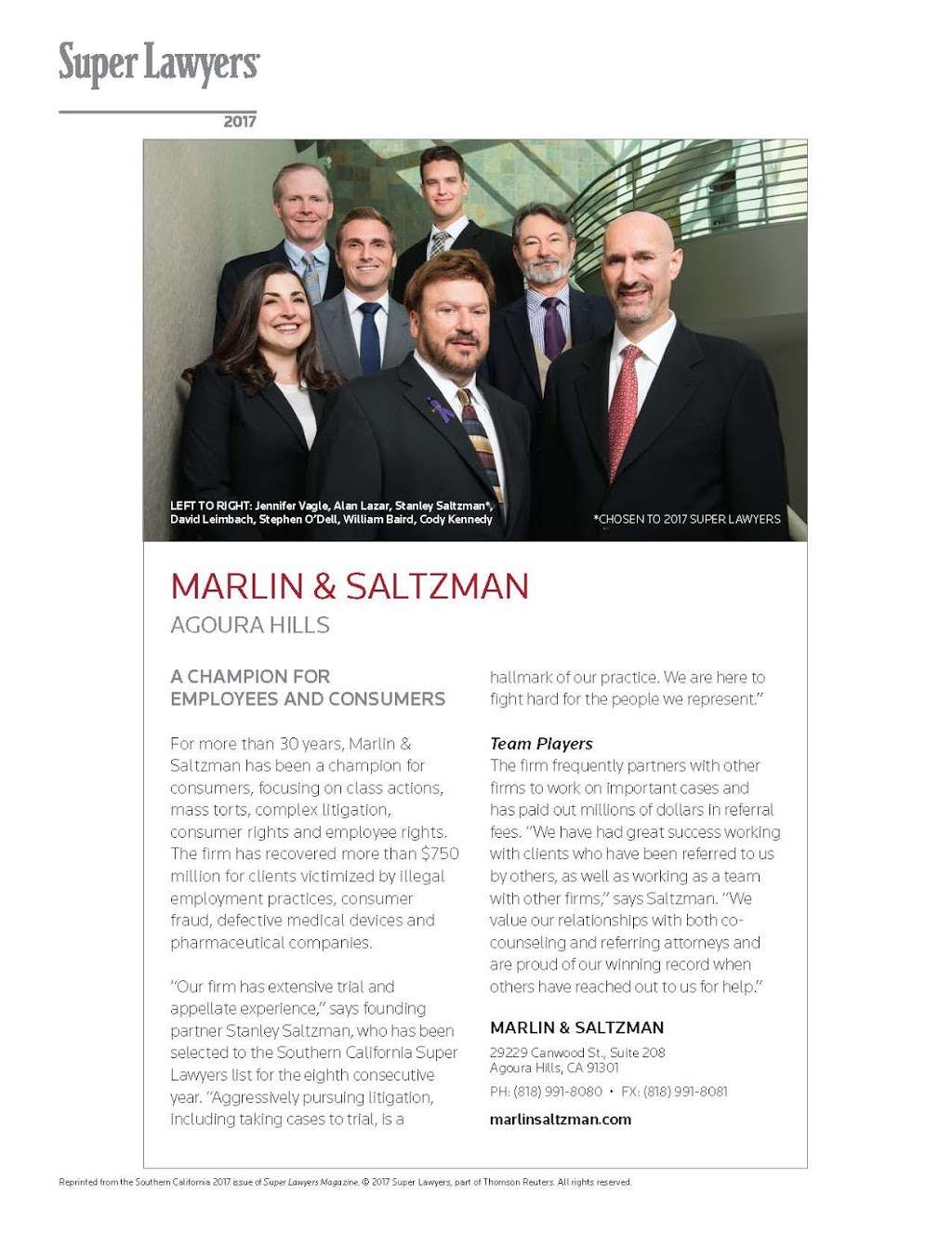 Marlin & Saltzman | 29800 Agoura Rd Suite 210, Agoura Hills, CA 91301, USA | Phone: (818) 991-8080