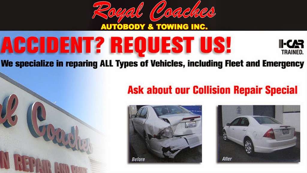 Royal Coaches Auto Body & Towing | 14827 Ramona Blvd, Baldwin Park, CA 91706, USA | Phone: (626) 960-1824