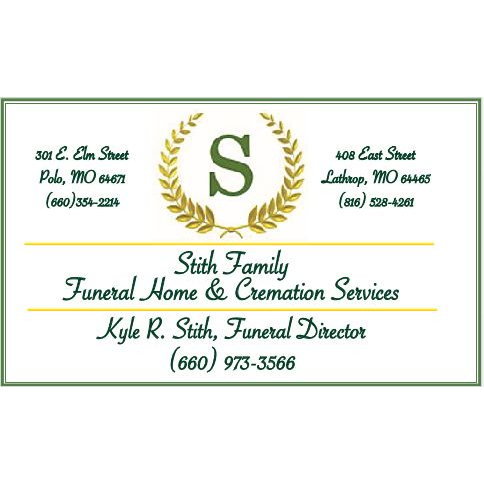 Stith Family Funeral Home & Cremation Services | 301 E Elm St, Polo, MO 64671, USA | Phone: (660) 354-2214
