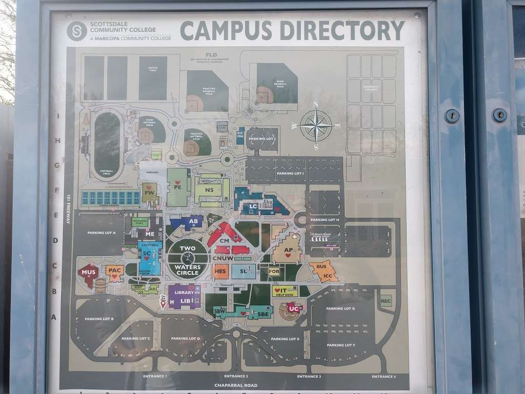 Scottsdale Community College Map Scottsdale Community College Bookstore, 9000 E Chaparral Rd, Scottsdale, Az  85256, Usa