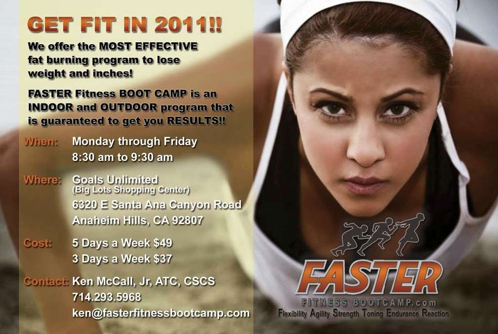 FASTER Fitness Boot Camp | 945 S Weir Canyon Rd, Anaheim, CA 92808, USA | Phone: (714) 293-5968