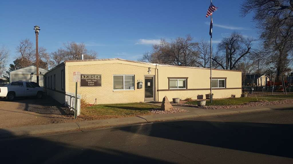 Kersey Town Hall | 332 3rd St, Kersey, CO 80644 | Phone: (970) 353-1681