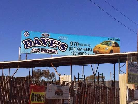 Dave´s Auto Parts Wrecking San Diego | 970 Heritage Rd, San Diego, CA 92154, USA | Phone: (619) 661-1181