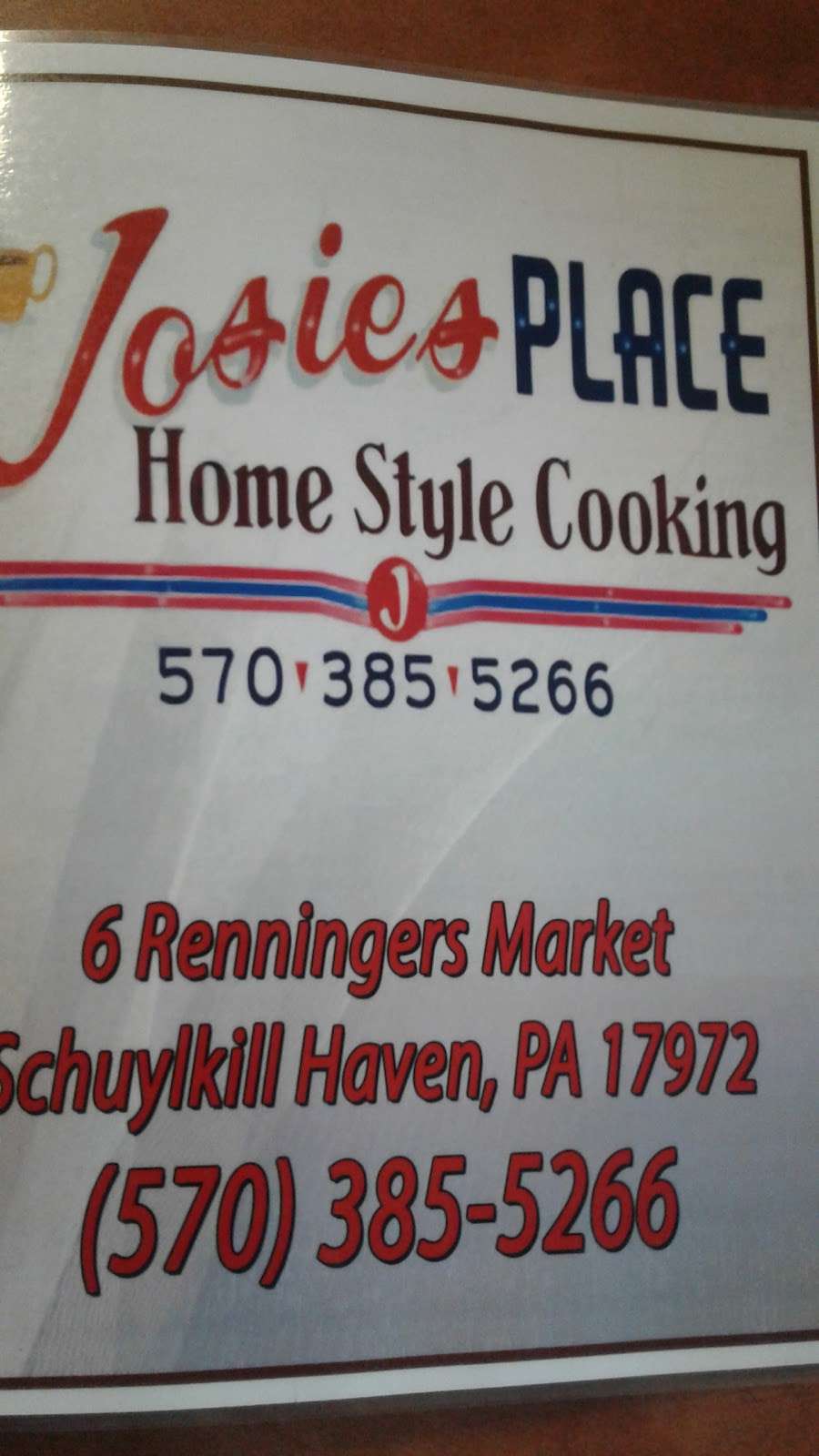 Josies Place | Renningers Market, Schuylkill Haven, PA 17972, USA | Phone: (570) 385-5266