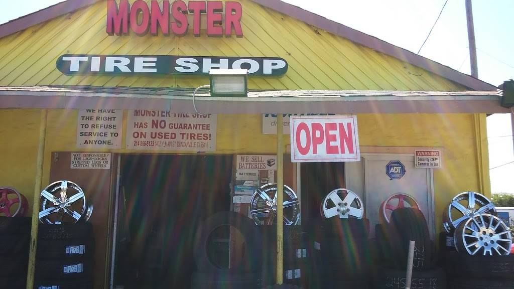 Monster Tire Shop (New & Used Tires) | 1402 N Main St, Duncanville, TX 75116, USA | Phone: (214) 866-5133