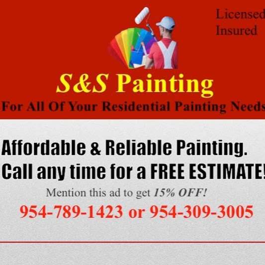 S&S Painting and Restoration LLC and Insured | 1862 NW 97th Ave, Plantation, FL 33322, USA | Phone: (954) 789-1423