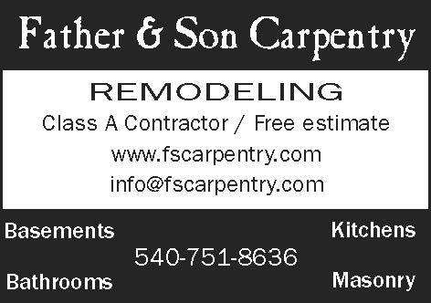 Father & Son Carpentry | 531 S George St, Charles Town, WV 25414, USA | Phone: (540) 751-8636