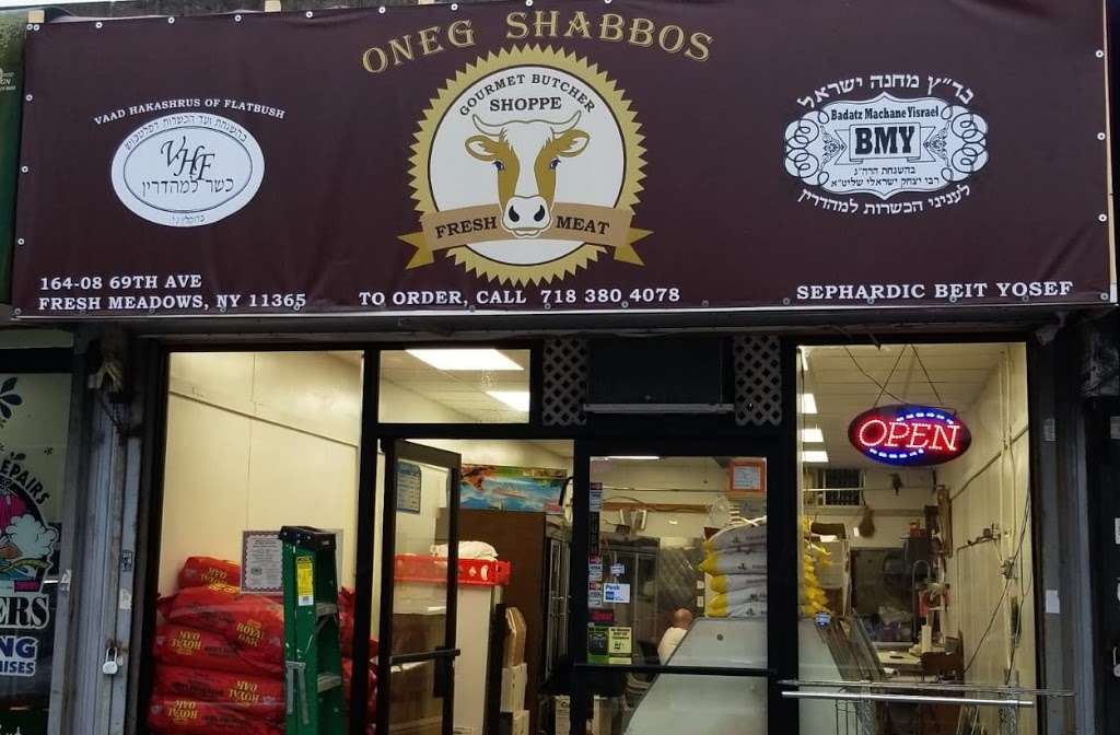 Oneg Shabbos Gourmet Butcher Shoppe | 164-08 69th Ave, Fresh Meadows, NY 11365, USA | Phone: (718) 380-4078