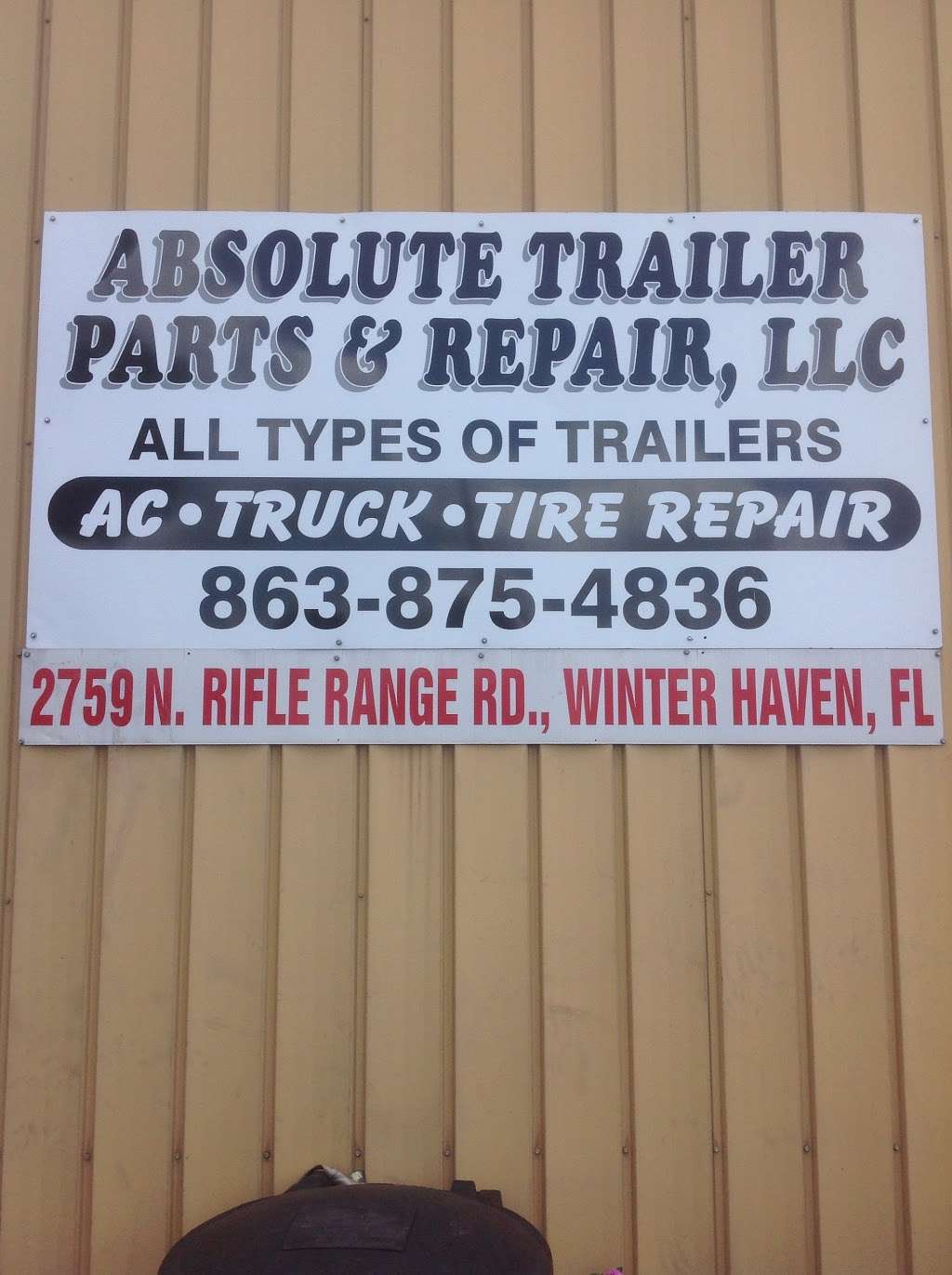 Absolute Trailer Parts & Repair | 2759 Rifle Range Rd, Winter Haven, FL 33880 | Phone: (863) 875-4836