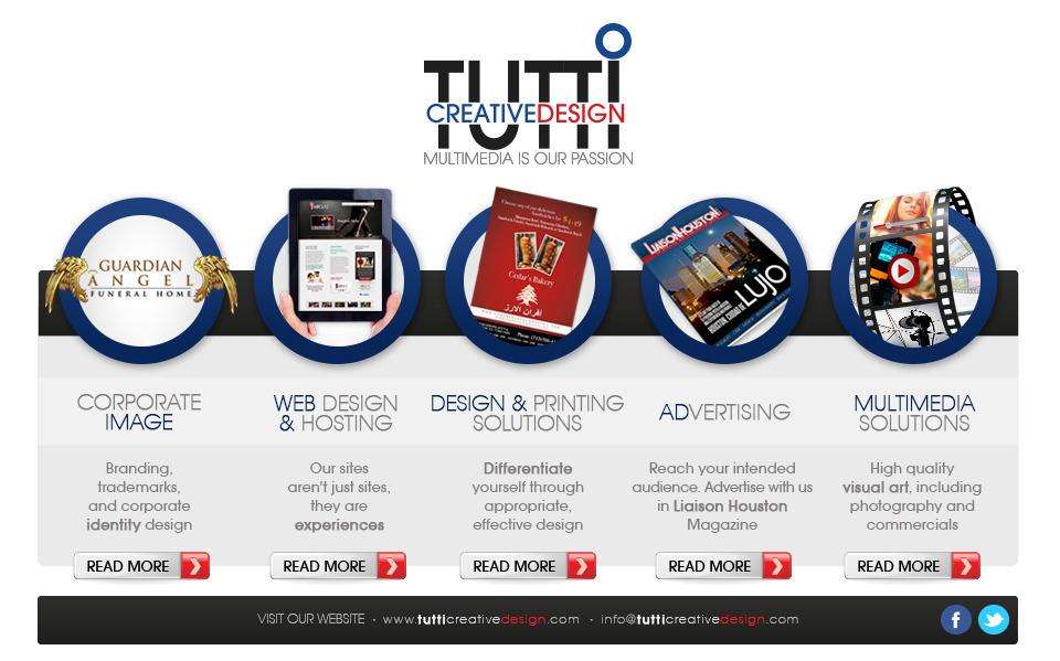 TUTTI CREATIVE DESIGN | 5847 San Felipe St STE 1700, Houston, TX 77057, USA | Phone: (281) 690-0316