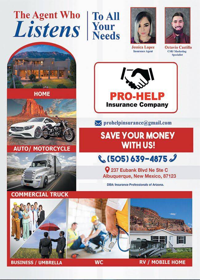 Pro-help Insurance Company -DBA: IPA | 237 Eubank Blvd NE c, Albuquerque, NM 87123 | Phone: (505) 639-4875