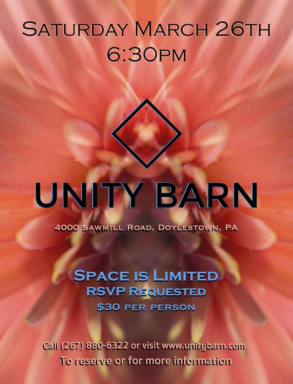 UNITY BARN | 4000 Saw Mill Rd, Doylestown, PA 18902, USA | Phone: (267) 880-6322